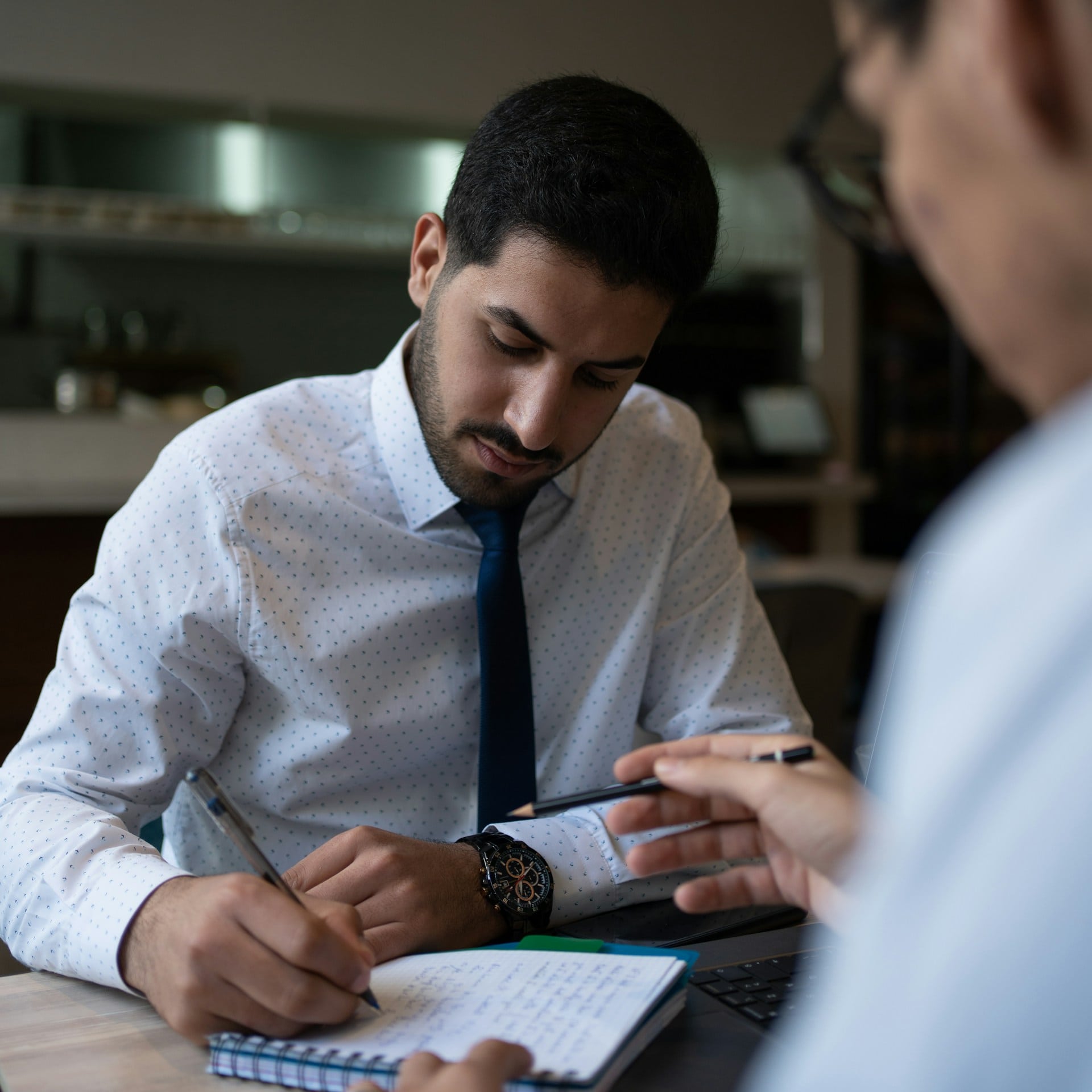 Tax Strategist working with client in United States