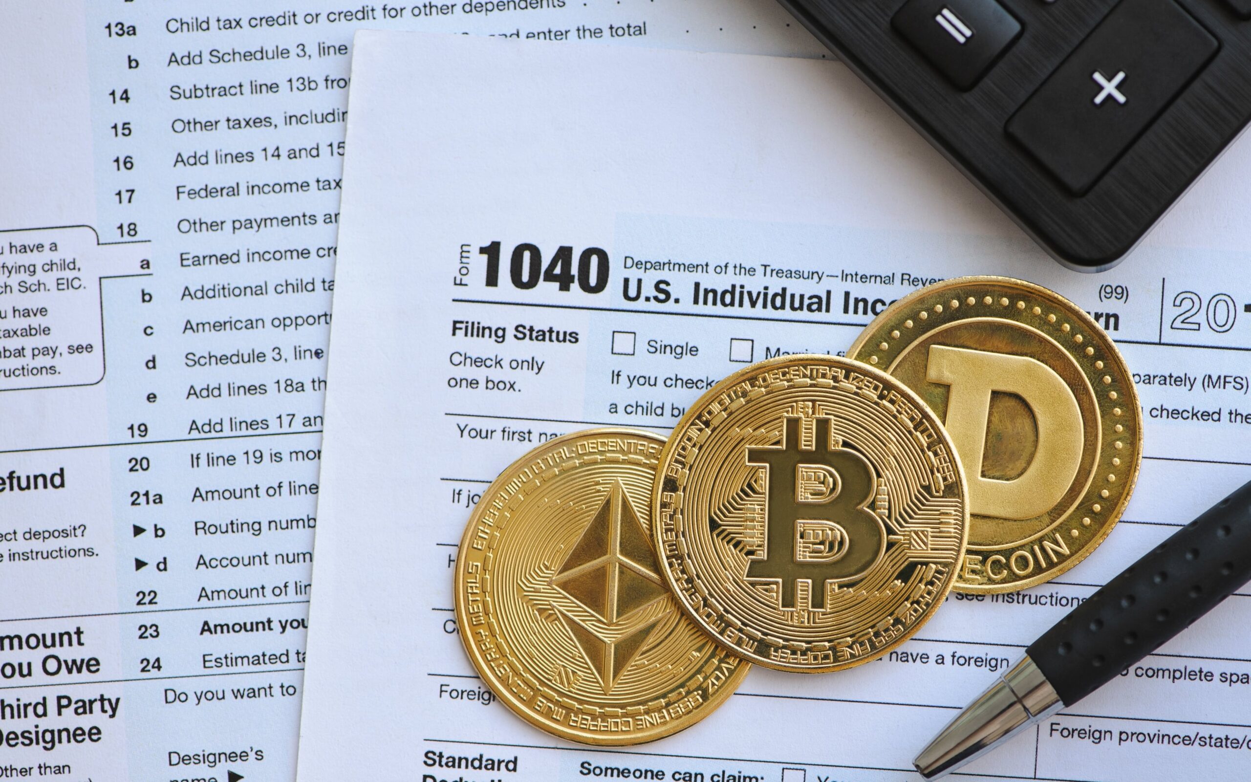 F 1040 and Bitcoins