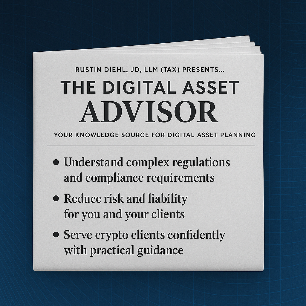 The Digital Asset Advisor Newsletter
